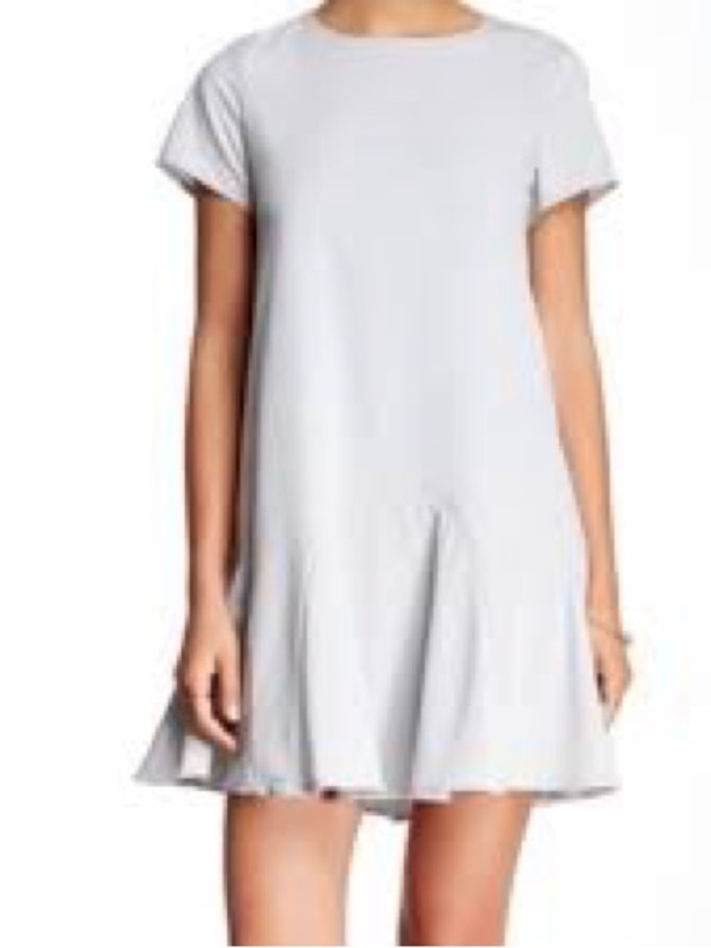 Coverii "Sandee" dress Light Gray Short Sleeve Swing Dress
